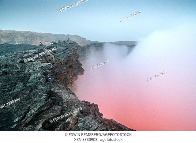 Erta Ale Volcano is a continuously active basaltic shield volcano and lava lake in the Afar Region of Ethiopia