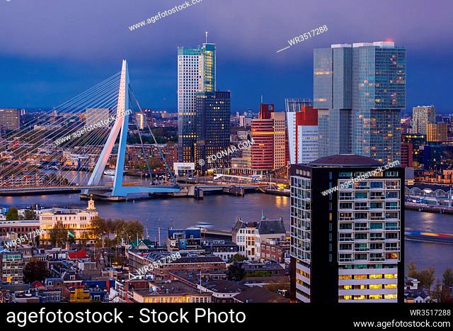 Rotterdam cityscape - Netherlands - architecture background