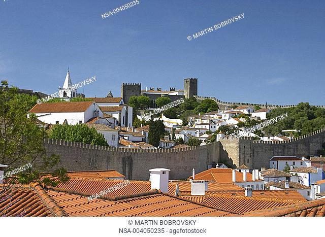 view over the roofs of Óbidos