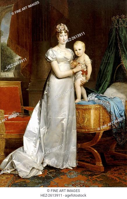 Empress Marie-Louise With the King of Rome. Artist: Gérard, François Pascal Simon (1770-1837)