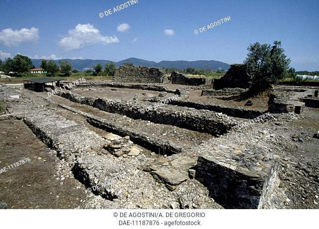 Ruins of the Roman theatre, Ortonovo, Liguria, Italy, Roman civilisation, 2nd-3rd century