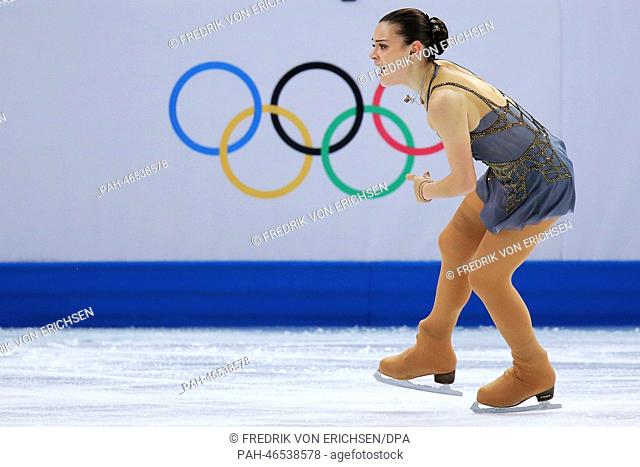 Adelina Sotnikova of Russia performs in the Women's Free Skating Figure Skating event at Iceberg Skating Palace during the Sochi 2014 Olympic Games, Sochi