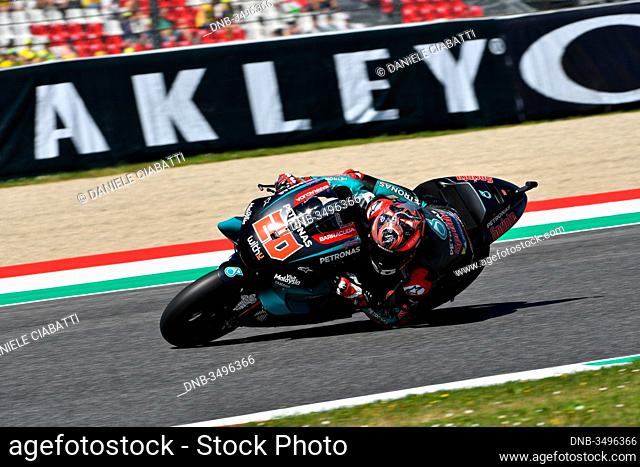 Mugello - Italy, 1 June: French Petronas Yamaha Srt Team rider Fabio Quartararo in action at 2019 GP of Italy of MotoGP on June 2019 in Italy