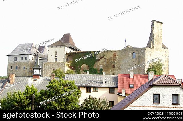 Castle Lipnice nad Sazavou, Czech Republic, September 27, 2023. Castle Lipnice is one of the largest Czech castles, founded in the early 14th century by the...