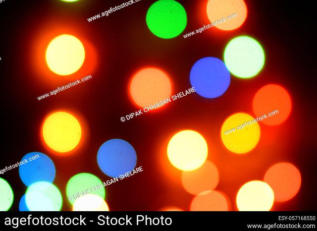 Abstract Light Bokeh Background. Defocused light dots abstract background