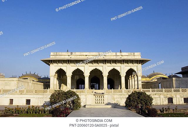 Facade of a fort, Khas Mahal, Agra Fort, Agra, Uttar Pradesh, India