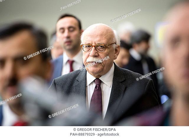 The Turkish tourism minister Nabi Avci at the International Tourism Trade Fair (ITB) in Berlin, Germay, 09 March 2017. Photo: Gregor Fischer/dpa | usage...