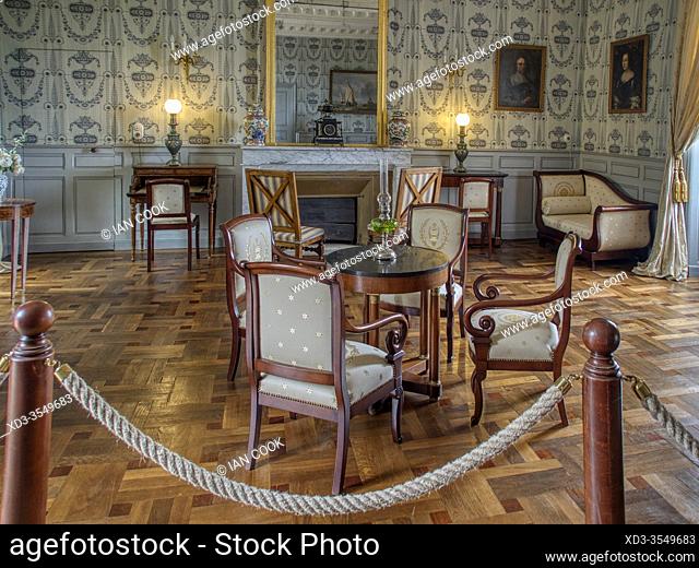 interior of chateau at Marqueyssac gardens, Dordogne Department, Nouvelle-Aquitaine, France