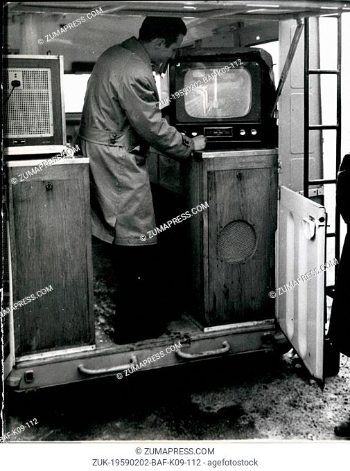 Feb. 02, 1959 - T.V. For Engine Tests: A T.V. camera fixed to any part of the engine under test and connected with a screen played before the driver will permit...