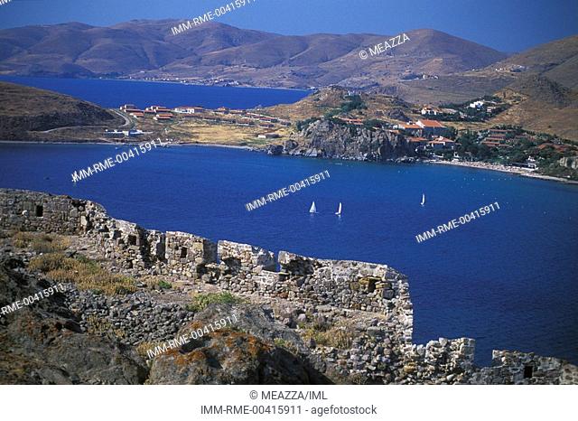 Myrina, Castle, Lemnos, Northeastern Aegean Islands, Greece