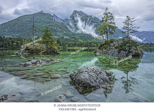 Hintersee, Ramsau, Berchtesgaden, Bavaria, Germany, Europe