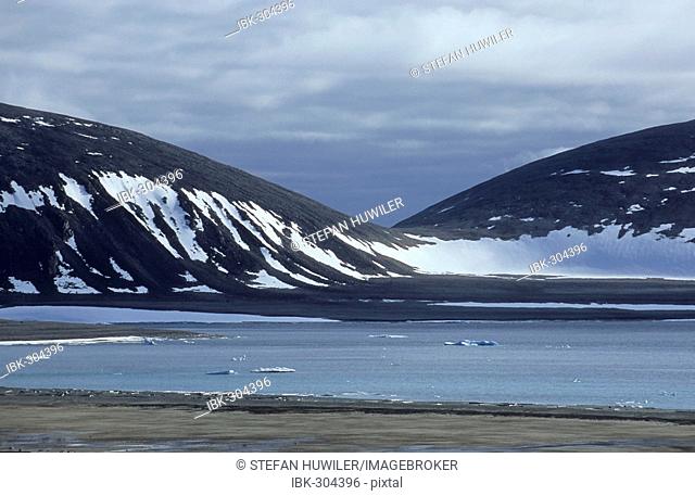 Typical landscape, Spitsbergen, Svalbard, Arctic, Norway
