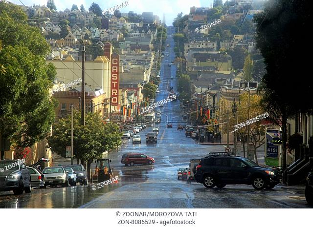 SAN FRANCISCO, CA, USA - OCTOBER 23, 2012: Castro district on October 23, 2012 in San Francisco, USA. Castro is one of the United States' first and best-known...