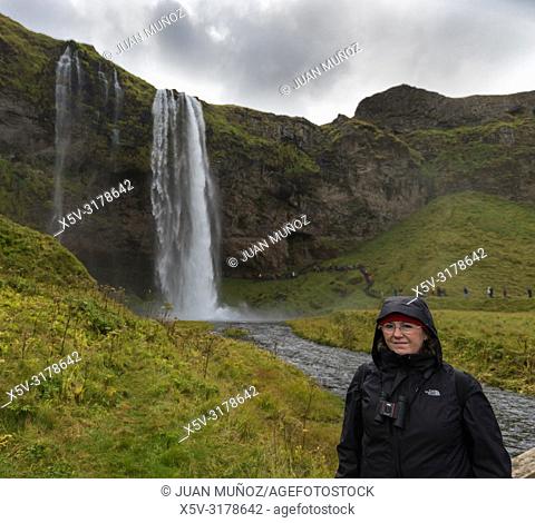 Seljalandsfoss waterfall. South Region. Iceland