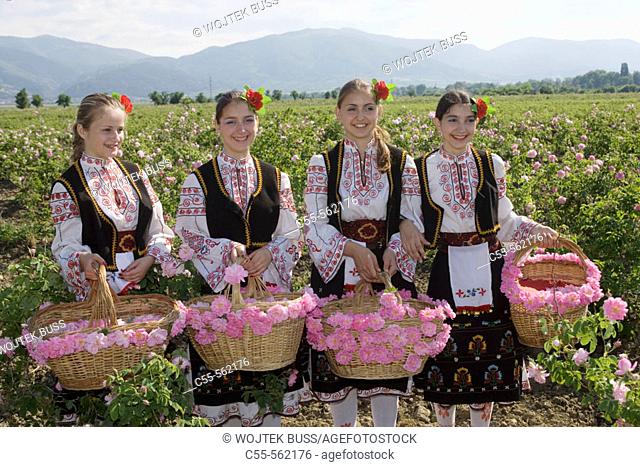 Gathering of roses. Festival of the Roses. Kazanlak. Bulgaria