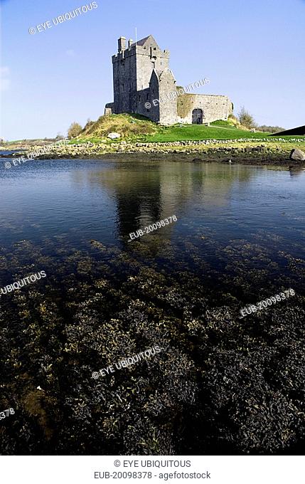 Dunguaire Castle. The castle was built in 1520 by the O Hynes clan on the shores of Galway Bay. The Castle takes it name from the ancient fort of Guaire King of...