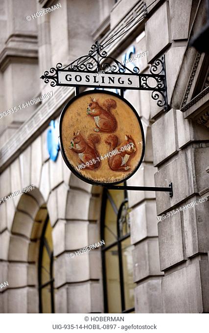 Goslings Bank Sign, London