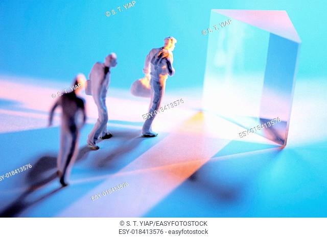 Figures and prism