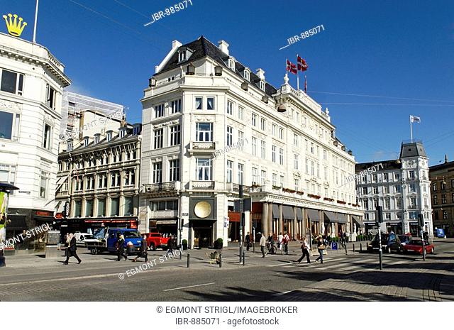 Hotel d'Angleterre, historic luxury hotel, Kongens Nytorv or King's New Square, Copenhagen, Denmark, Scandinavia, Europe