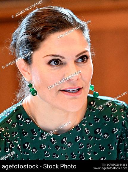 Crown Princess Victoria at the Crown Princess Couple's Foundation's seminar ""Faith in the future and trust among young people""