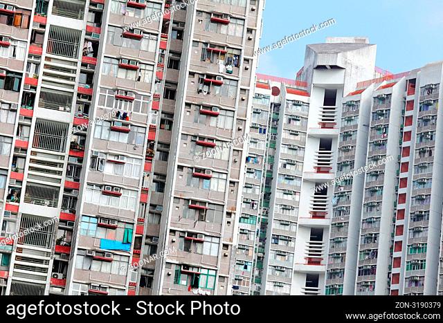 public apartment block in Hong Kong