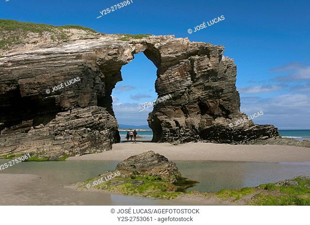 Las Catedrales beach, Ribadeo, Lugo province, Region of Galicia, Spain, Europe