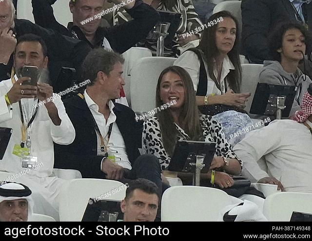 December 4th, 2022, Al Thumama Stadium, Doha, QAT, FIFA World Cup 2022, round of 16, France vs Poland, in the picture Jens Lehmann with company on the tribune