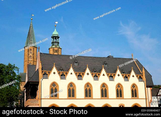gothic town hall in goslar
