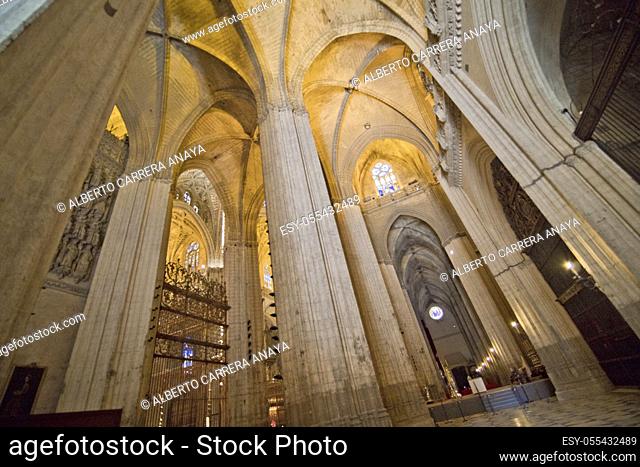 Cathedral of Sevilla, Historical Center, Sevilla, Andalucía, Spain, Europe