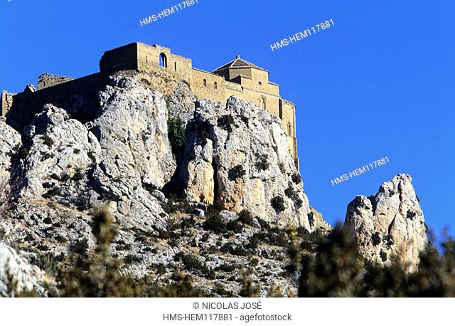 Spain, Aragon, Los Mallos, Loarre Castle