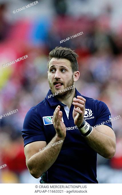 2015 Rugby World Cup Scotland v Japan Sep 23rd. 23.09.2015. Gloucester, England. Rugby World Cup. Scotland versus Japan. Scotland winger Tommy Seymour...