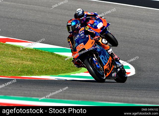 Mugello - Italy, 1 June: Malaysian Red Bull Ktm Tech 3 Team rider Hafizh Syahrin in action during 2019 GP of Italy of MotoGP on June 2019 in Italy