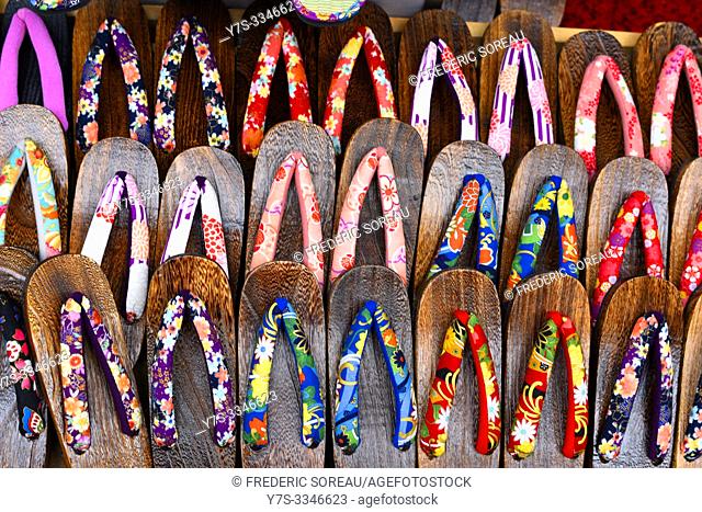 Traditional slippers for sale, Japan, Asia