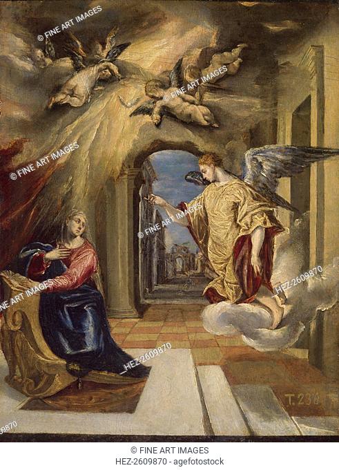 The Annunciation, 1570-1572. Artist: El Greco, Dominico (1541-1614)