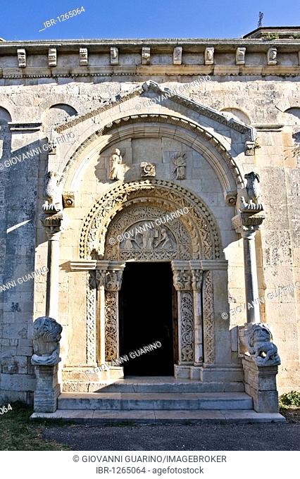 Abbey and church of San Leonardo in Lama Volara, Manfredonia, Gargano, Foggia, Apulia, south of Italy, Europe