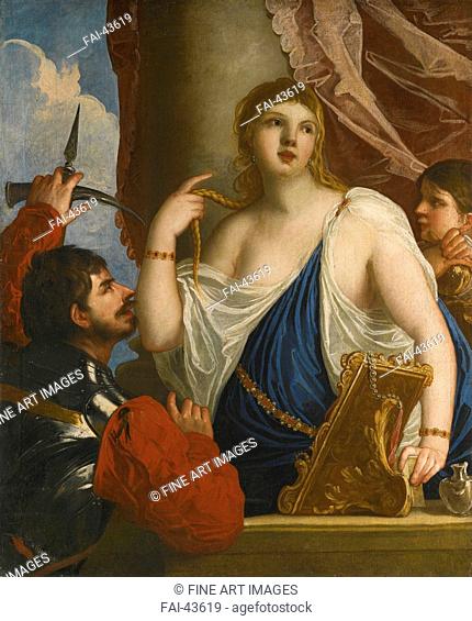 Semiramis Called to Arms by Padovanino (1588-1649)/Oil on canvas/Baroque/Italy, Venetian School/Private Collection/134x112/Mythology, Allegory and Literature