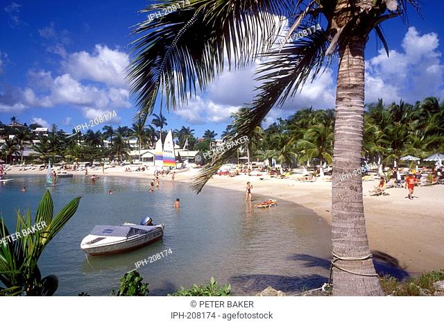 Gosier Beach on the island of Guadeloupe