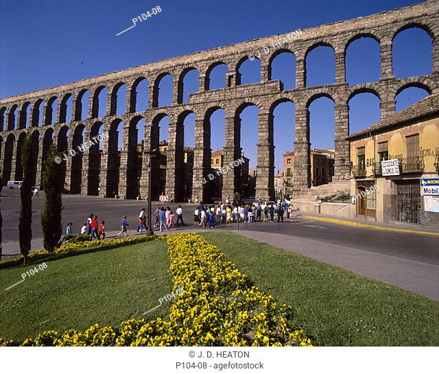 Spain. Segovia. Roman aquaduct