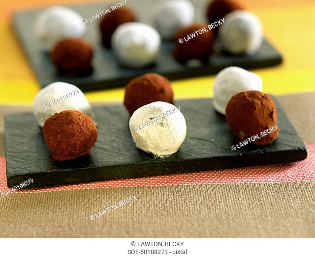 Chocolate and Grand-Marnier truffles