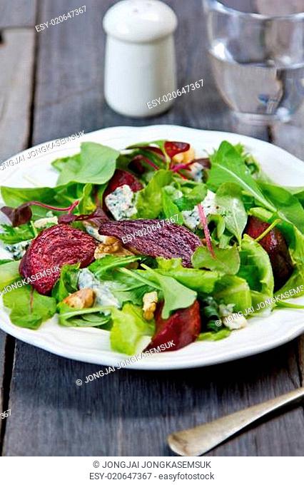 Roasted Beetroot with Blue cheese salad