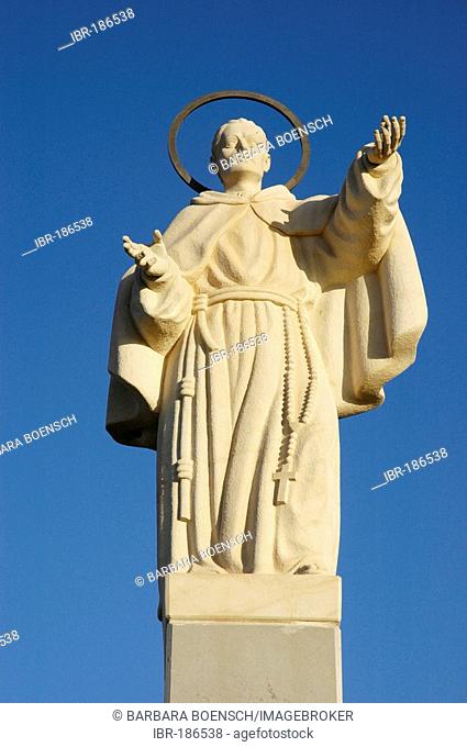 Statue, San Pascual, Oritao, Monforte del Cid, Alicante, Costa Blanca, Spain