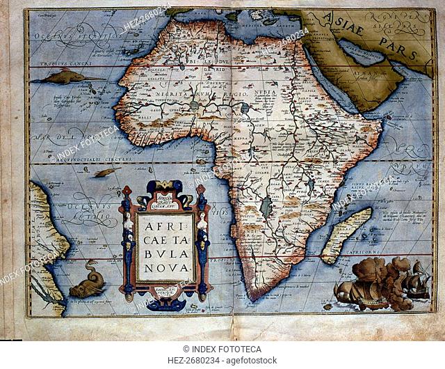 'Theatrum Orbis Terrarum' by Abraham Ortelius, Antwerp, 1574, map of the African Continent
