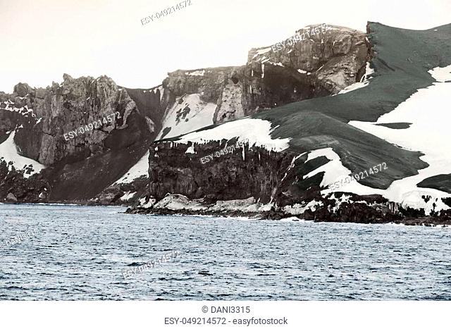 Deception Island, South Shetland Islands archipelago, northwest side of the Antarctic Peninsula