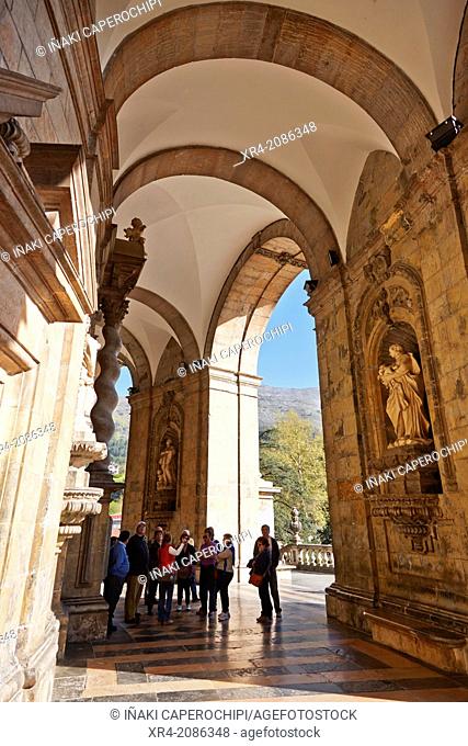 Entrance of Sanctuary of Loyola, Azpeitia, Gipuzkoa, Guipuzcoa, Spain, Basque Country