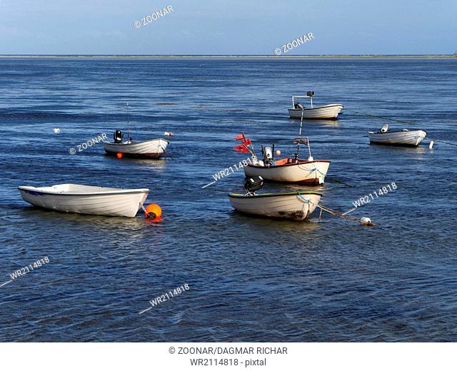 little fishing boats