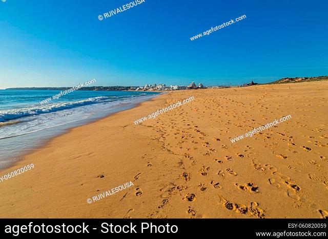 beautiful beach in Algarve, Lagoa, Portugal