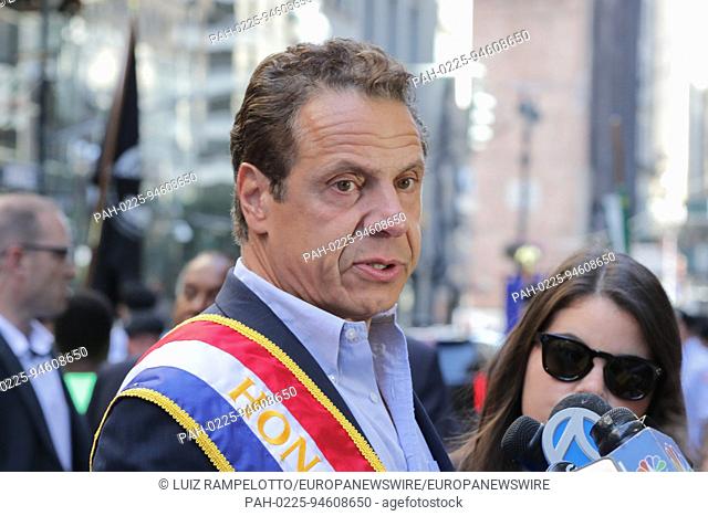 Fifth Avenue, New York, USA, September 09 2017 - Governor Andrew Cuomo participated on the 2017 Labor Day Parade today in New York City