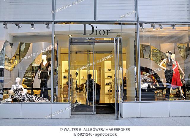 Dior boutique in Manhattan, New York City, USA