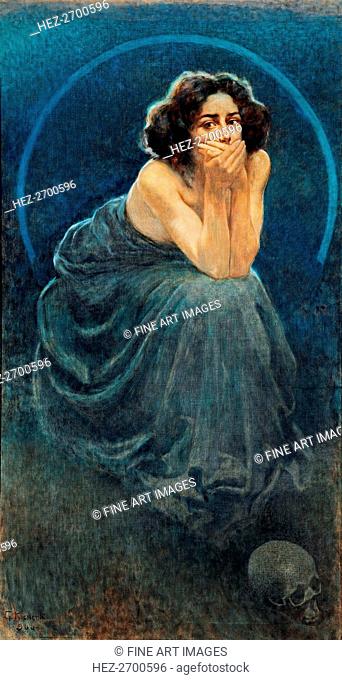 Il Silenzio (The Silence). L'enigma umano (The Human Enigma) Triptych, 1900