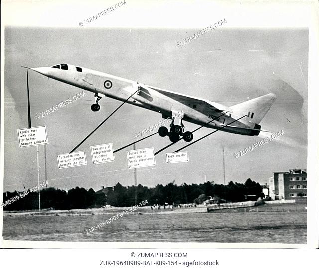 Sep. 09, 1964 - Airborne at last - the TSR 2 - and she is a 'Great Success'. Britain's newest warplane - The TSR - 2 went into the air yesterday for the first...
